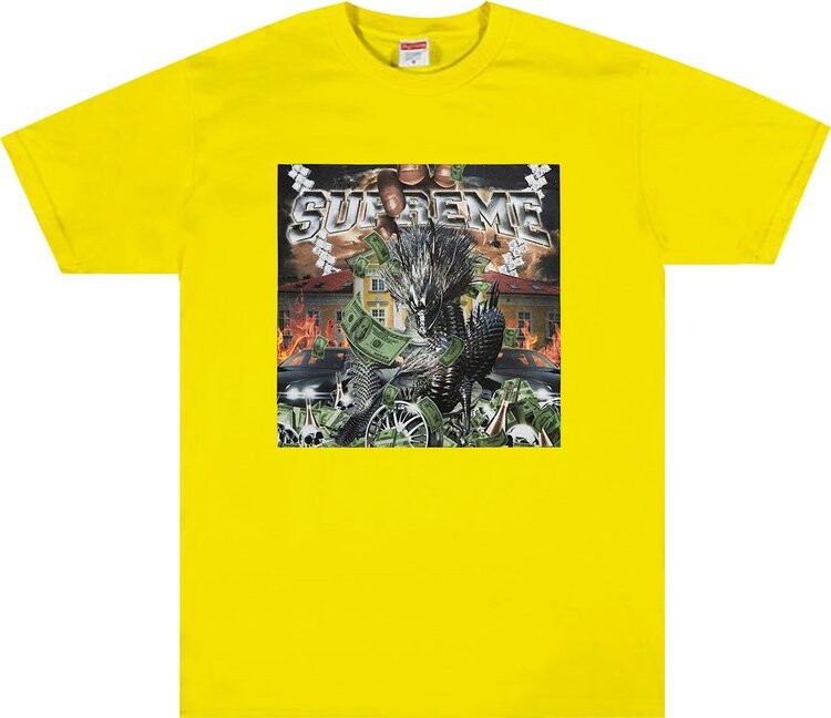 

Футболка Supreme Dragon Tee 'Sulfur', желтый