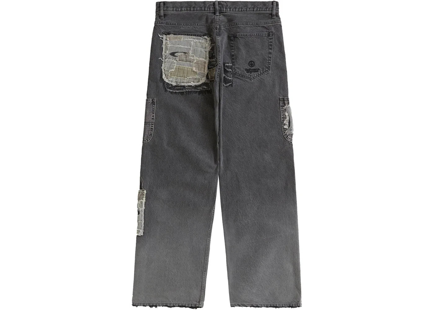 Мужские джинсы свободного кроя Supreme Mended Loose Fit Jean, Washed Black — фото 2