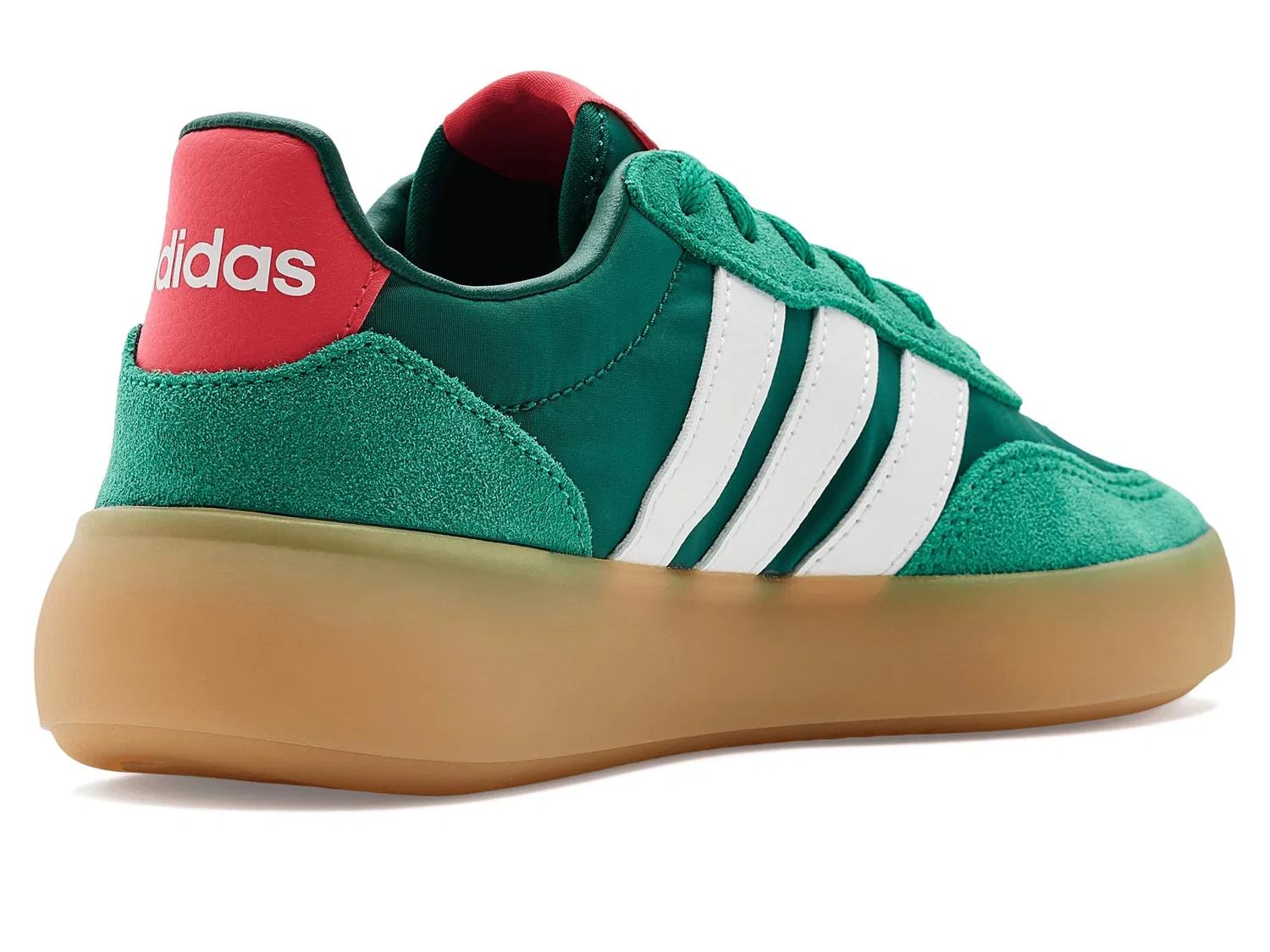 Кроссовки Barreda Decode Elastic Lace Shoes (для маленьких и больших детей) Adidas Kids, Collegiate Green/White/Lucid Red — фото 4