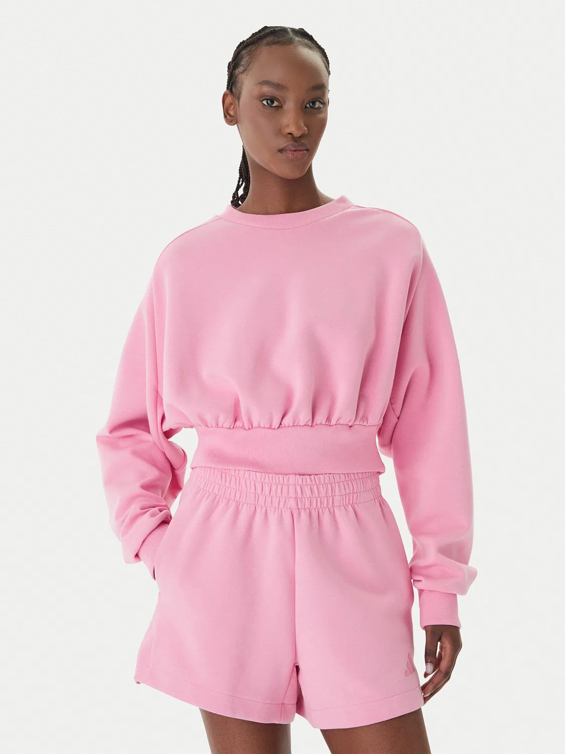 Женский свитшот свободного кроя Soft Lux Adidas, розовый