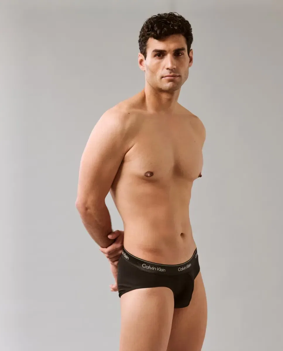 Мужской комплект трусов из хлопка с эластаном Icon Cotton Stretch Calvin Klein, Negro — фото 2