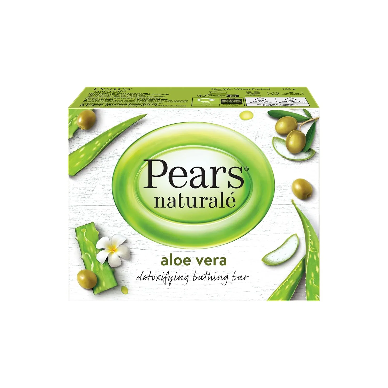 Твердое мыло с алоэ вера и глицерином PEARS, набор 6x100 г — фото 2