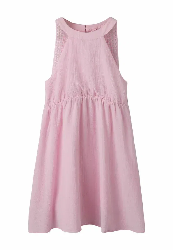 Платье хлопковое Regular fit Name It Pink-a-boo, розовый