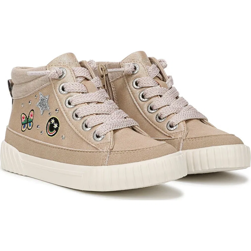 Детские высокие кроссовки Wander Up 3-K Blowfish Malibu, Tan Faux Leather