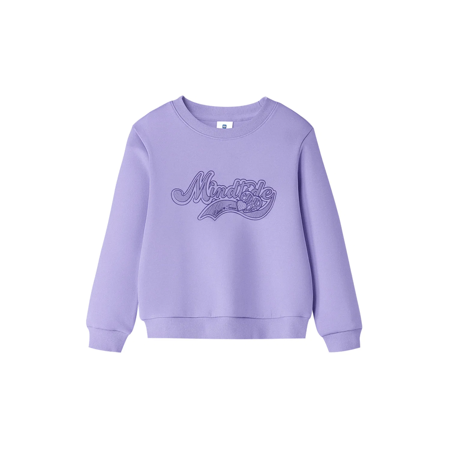 Детский свитшот с принтом HLA, Light Purple Pattern 26