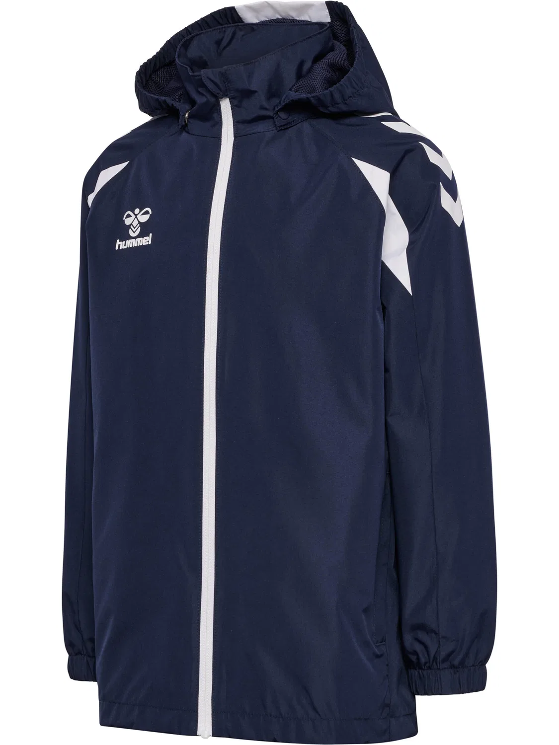 Детская функциональная куртка Hmlcore 2.0 All-Weather Jacket Kids Hummel, Mitternachtsindigo / Weiss — фото 2