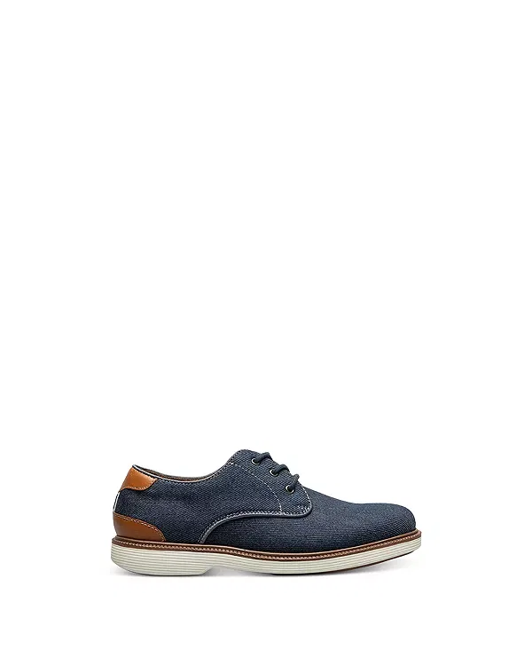 Детские классические туфли для мальчиков с шнуровкой Highland Jr. Florsheim Kids, темно-синий — фото 3