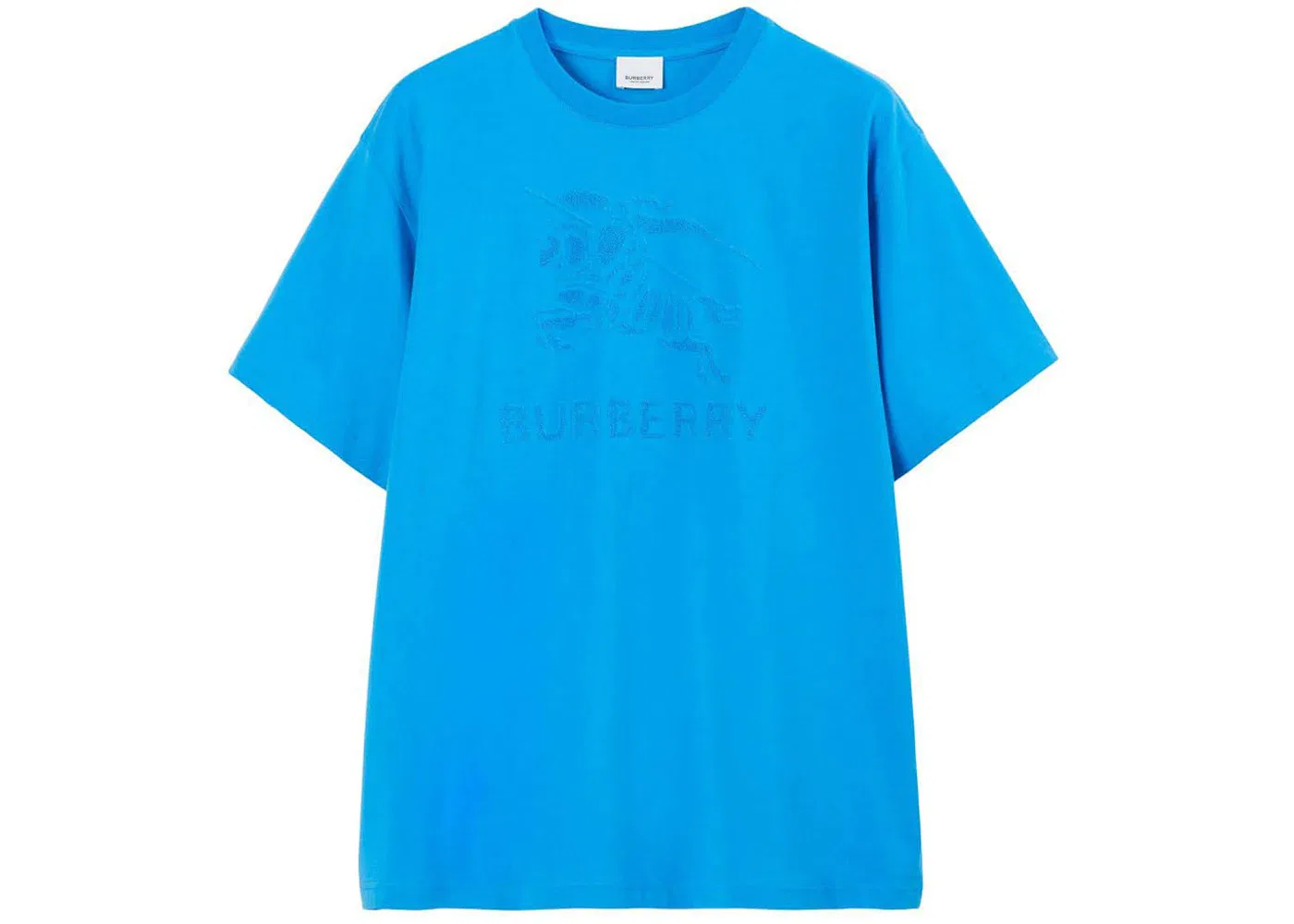 Мужская футболка с принтом Burberry Equestrian Knight Motif, Blue