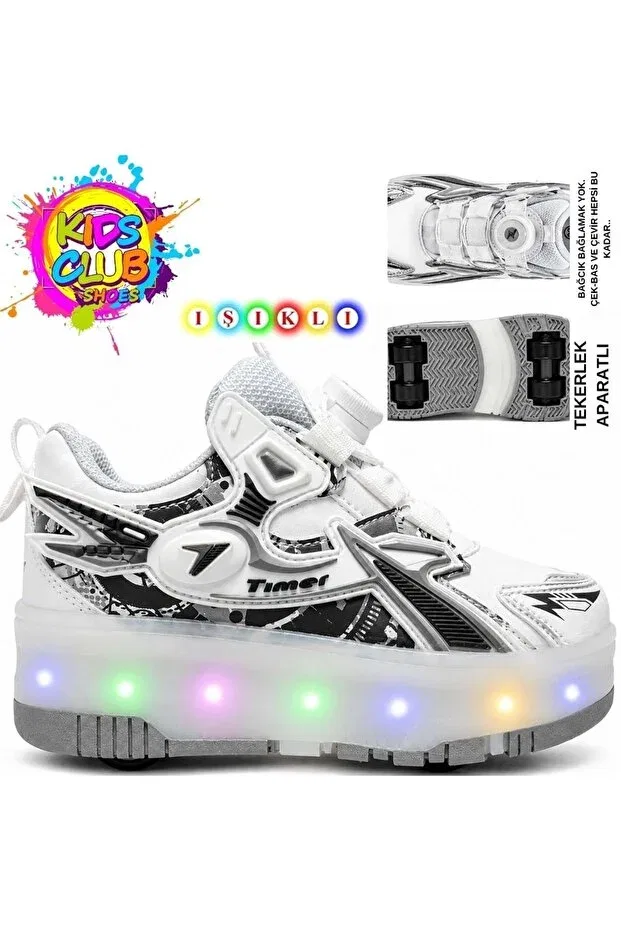 Детские спортивные кроссовки для девочек со шнуровкой Kocamanlar, White