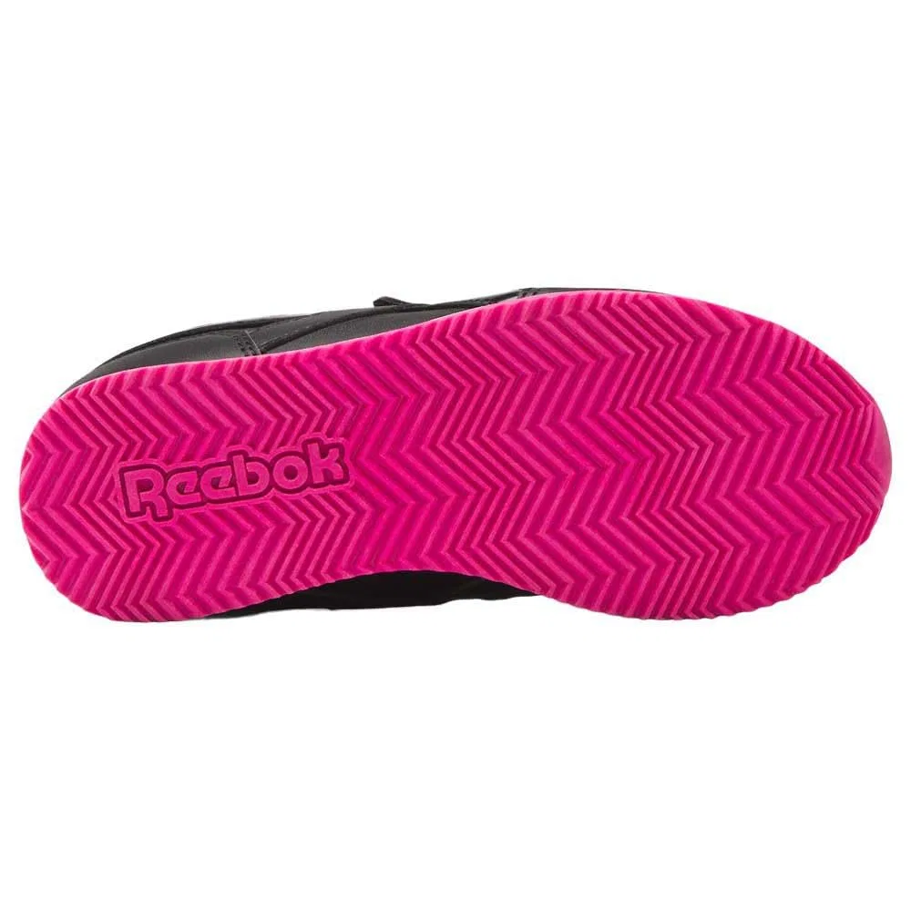 Детские кроссовки для девочек с принтом Reebok Royal CL Jog 3.0 1v, Cblack Laspin Cblack — фото 3