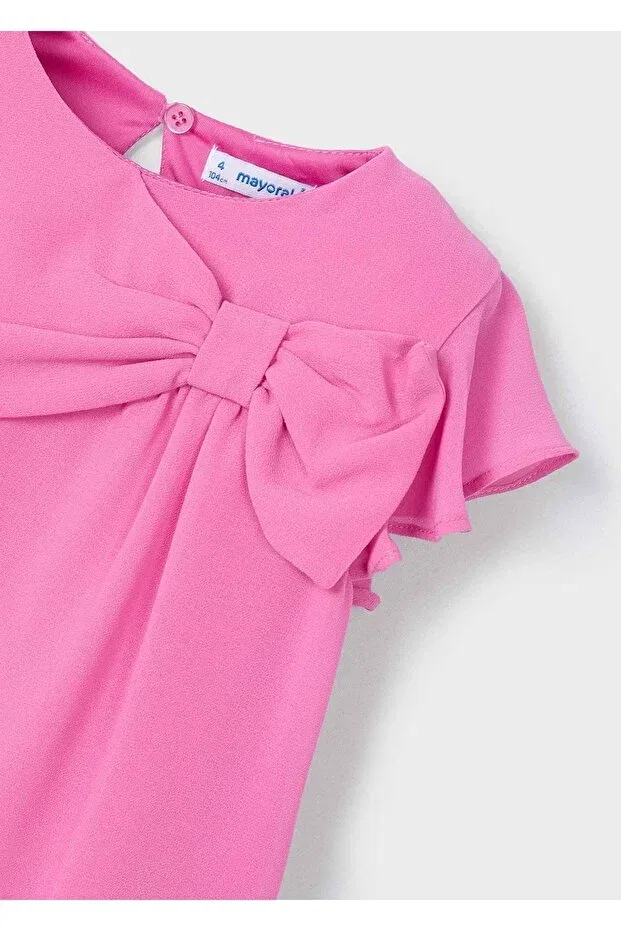 Детская футболка для девочек с коротким рукавом Mayoral, Pink — фото 3