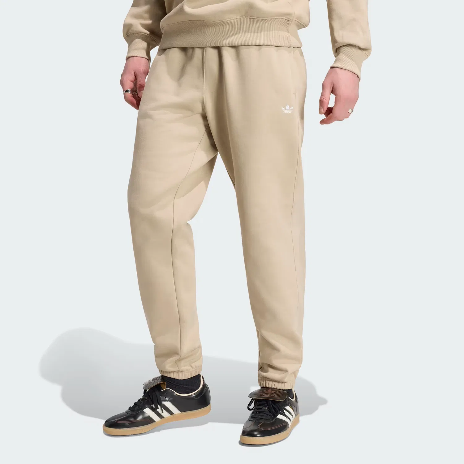 Мужские спортивные штаны из флиса Trefoil Essentials Adidas Originals, хаки