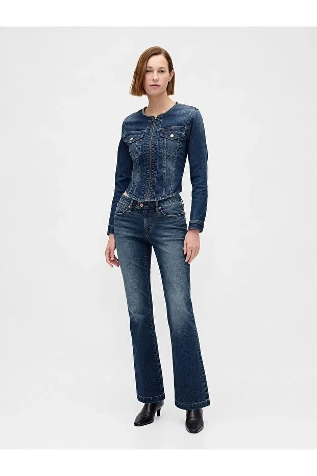 Женские джинсы с заниженной талией Gap, Blue-000