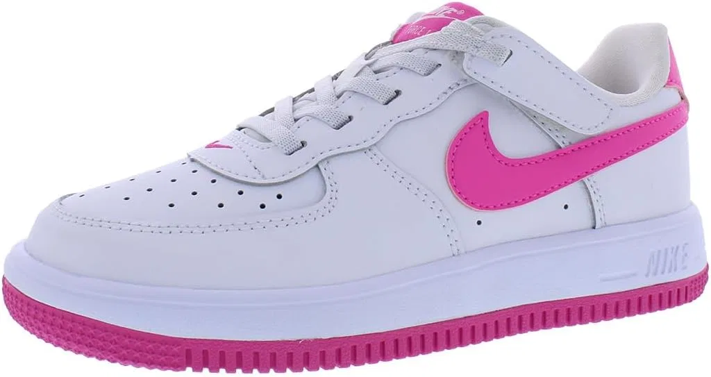 Детские кроссовки для мальчиков с липучкой Nike Force 1 Low EasyOn, White