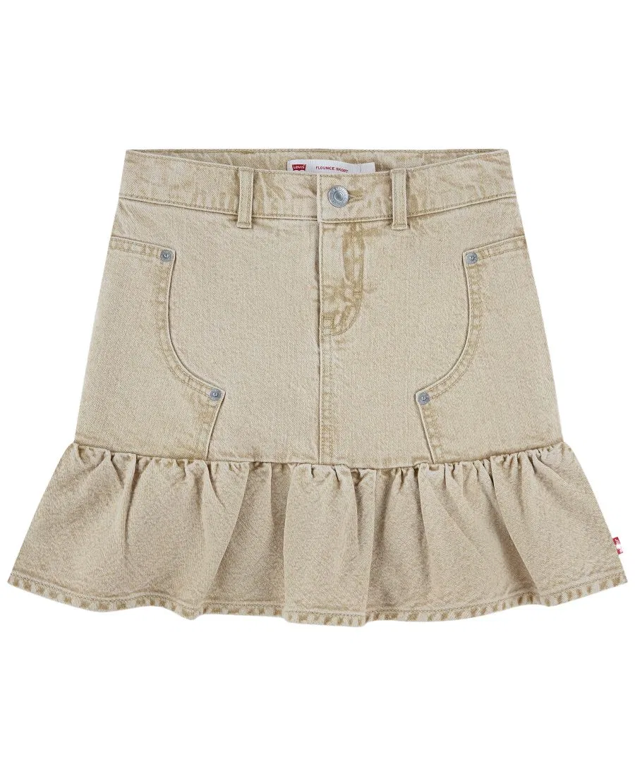 Юбка-шорты с двойной коленкой Girls' 7-16 Double Knee Skort Levi's, Light Khaki