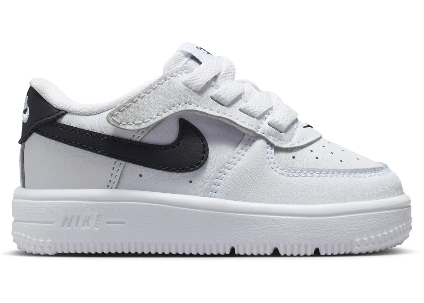 Детские кроссовки для мальчиков с липучками Nike Force 1 Low EasyOn, White/Black