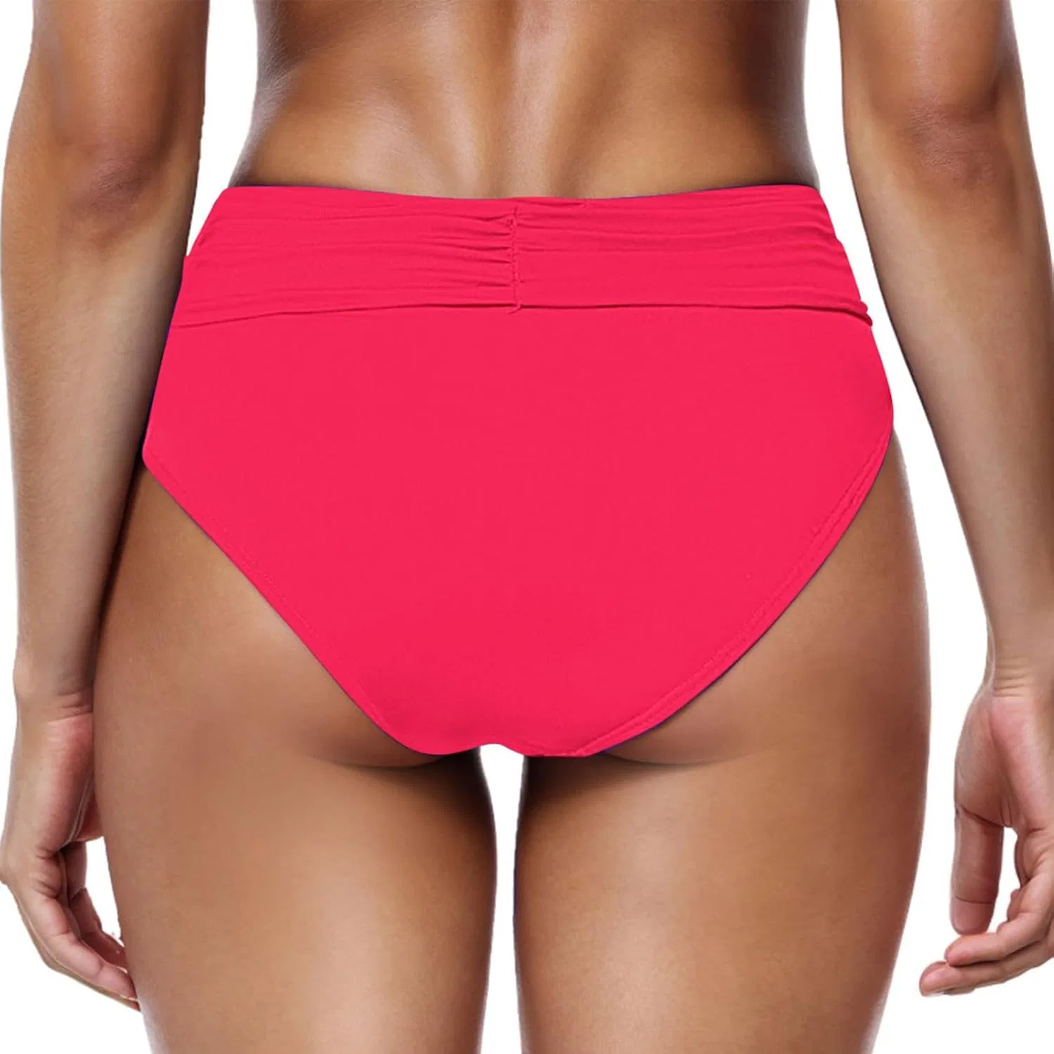 Женские бикини-шорты с рюшами для контроля живота Watermelon Red — фото 3