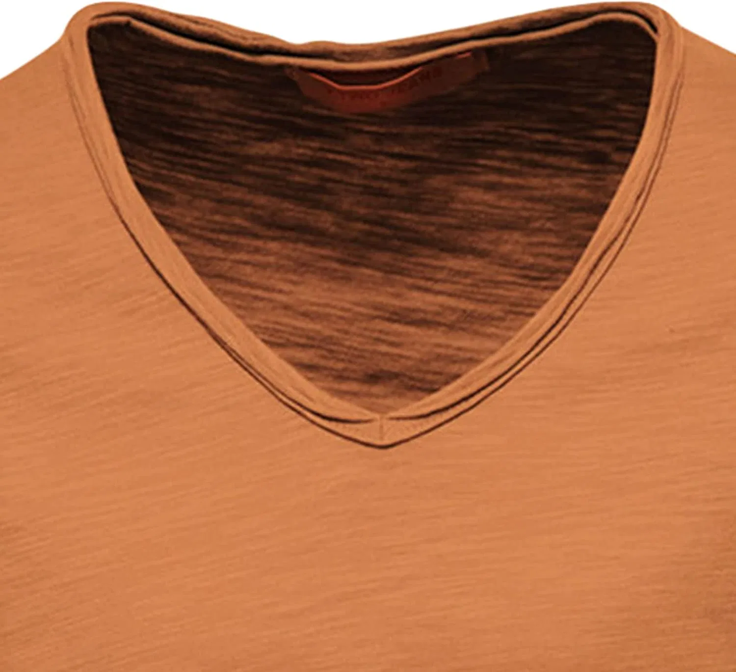 Мужская облегающая футболка-поло Henley Slim Fit, Brown — фото 2