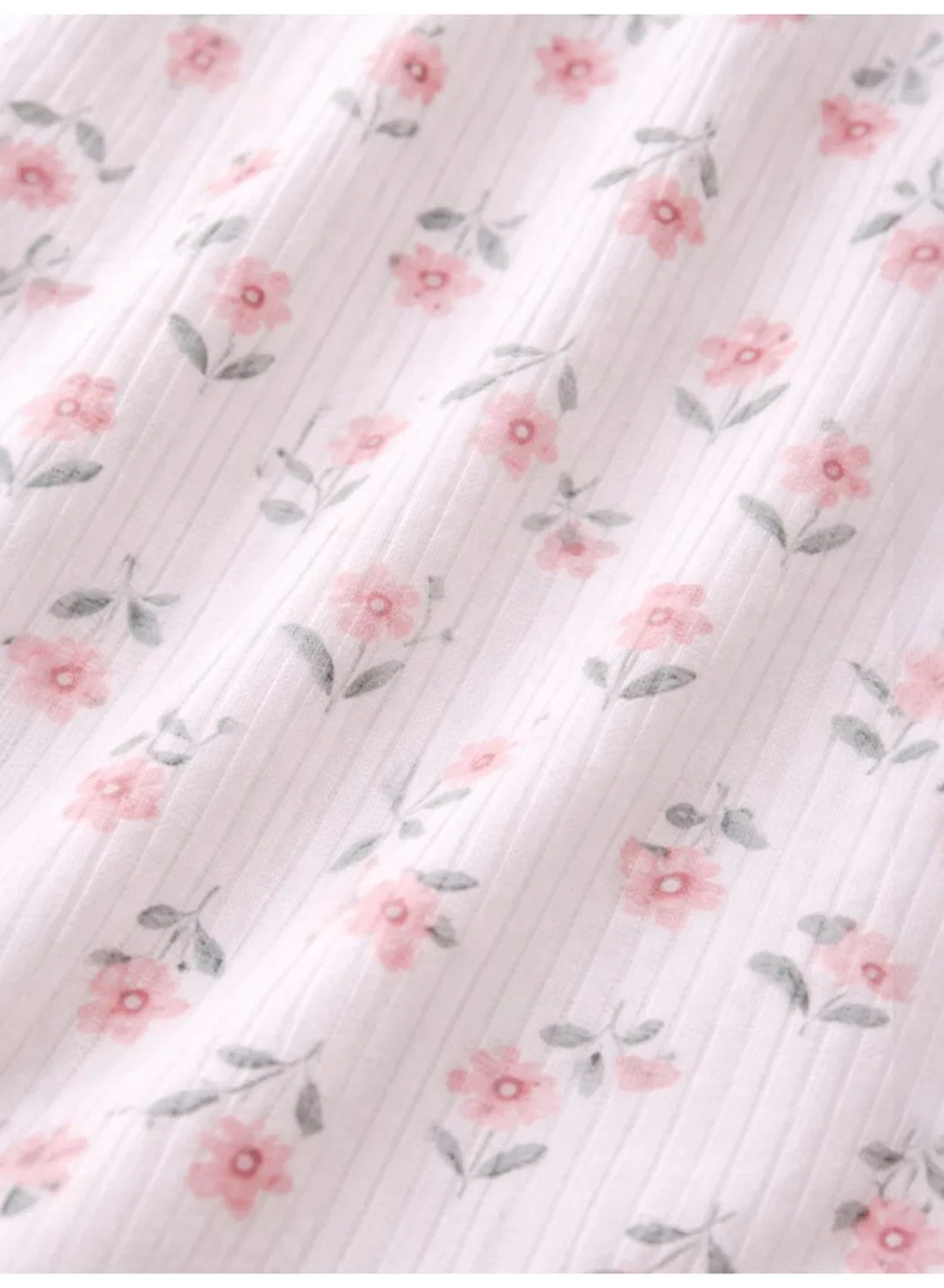 Платье с цветочной юбкой и вышивкой Infant girls drop needle dress Victor And Jane, светло-розовый — фото 4
