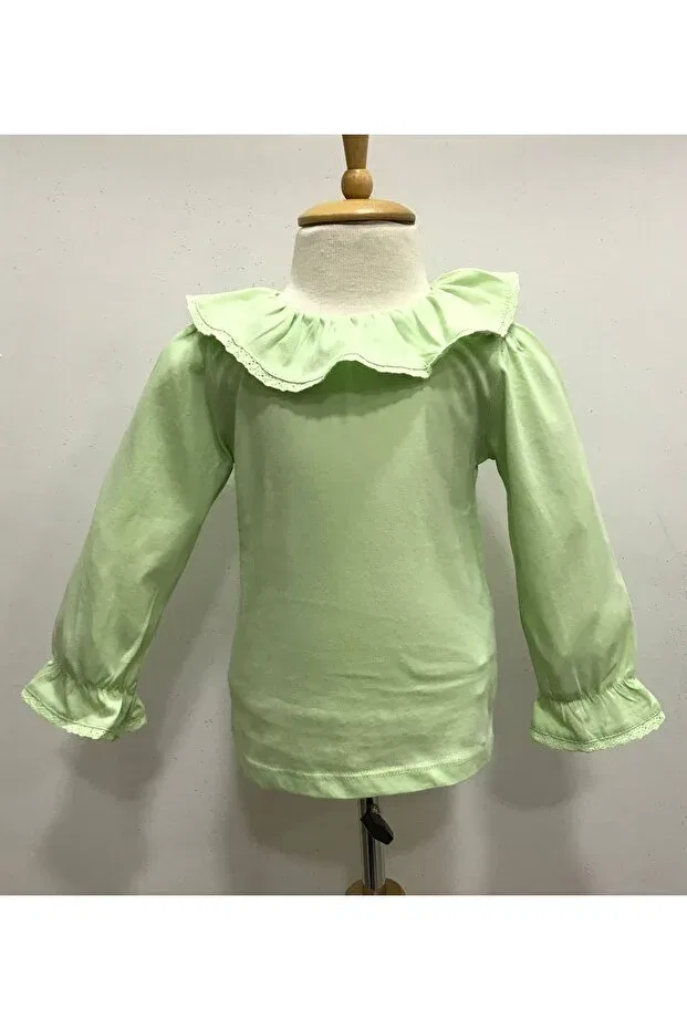 Детская футболка для девочек с длинным рукавом Çikoby, Green