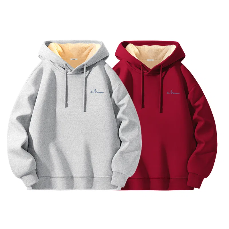 Детская толстовка с принтом Mz Free Sketch Chest Logo MINISO, Heather Gray/Burgundy