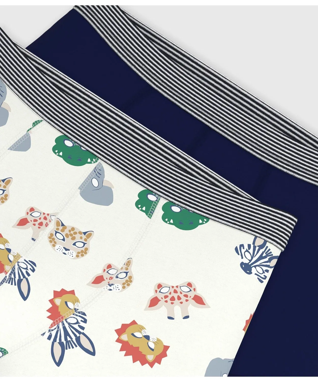 Детские трусы-боксеры с принтом, комплект из 2 штук PETIT BATEAU — фото 3