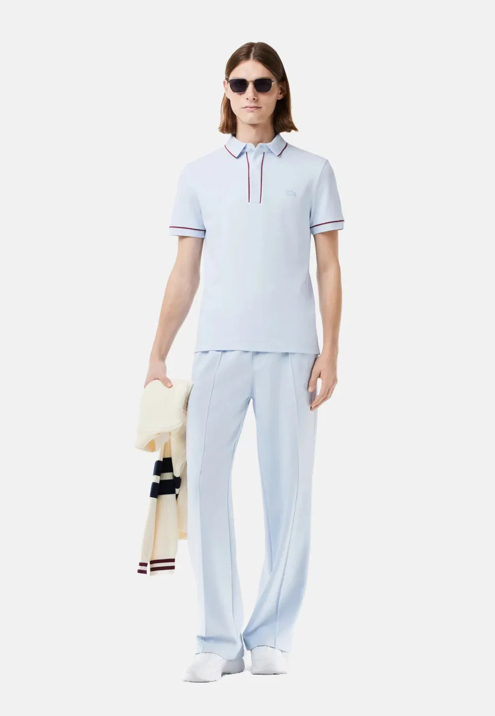 Рубашка поло Lacoste, Bleu Clair Jg — фото 2