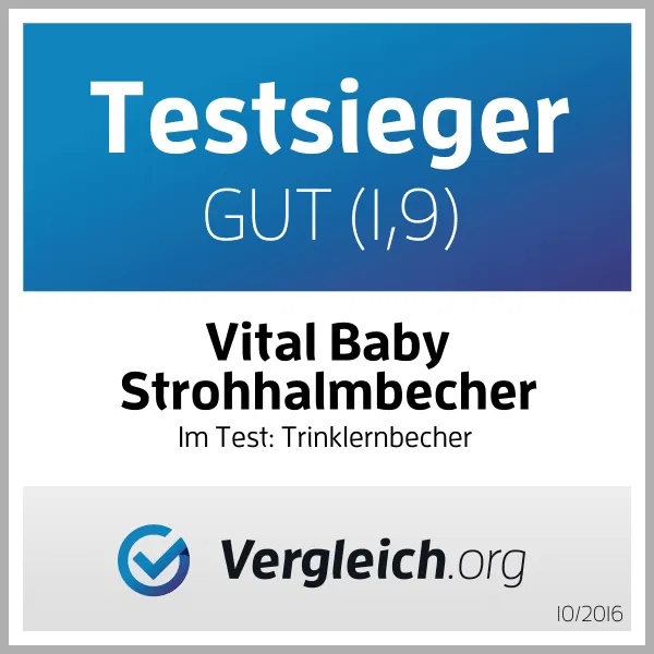 Детская кружка с трубочкой 300 мл Vital Baby — фото 3