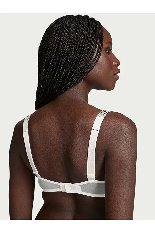 Женский бюстгальтер с тонкими бретелями Sparkling Strap Lace Victoria'S Secret, Coconut White — фото 2