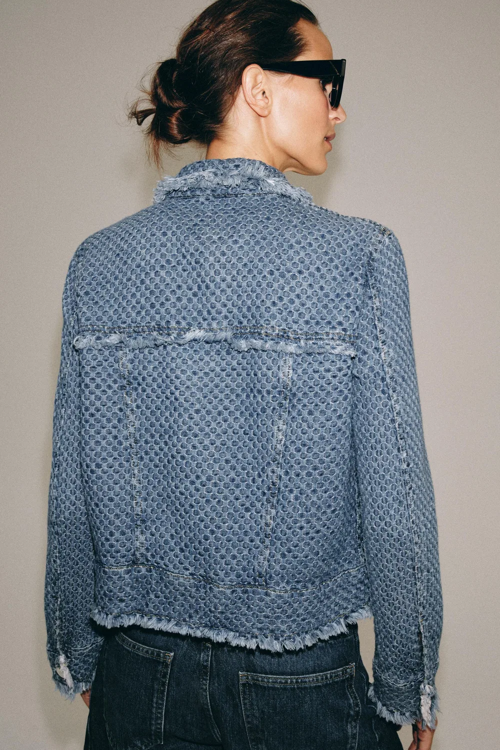 Джинсовая куртка из коллекции ZW ZARA, Blue — фото 3