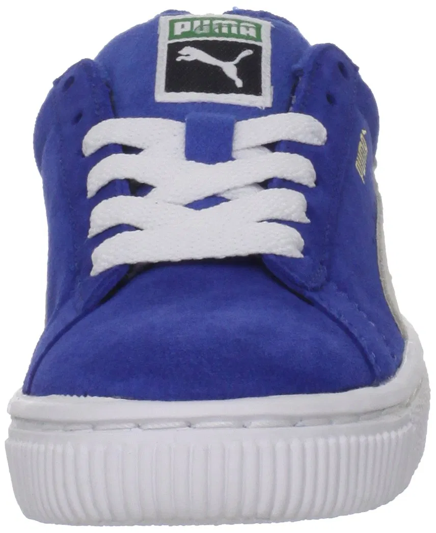 Детские кроссовки для мальчиков замшевые Kids PUMA, Olympian Blue White — фото 2