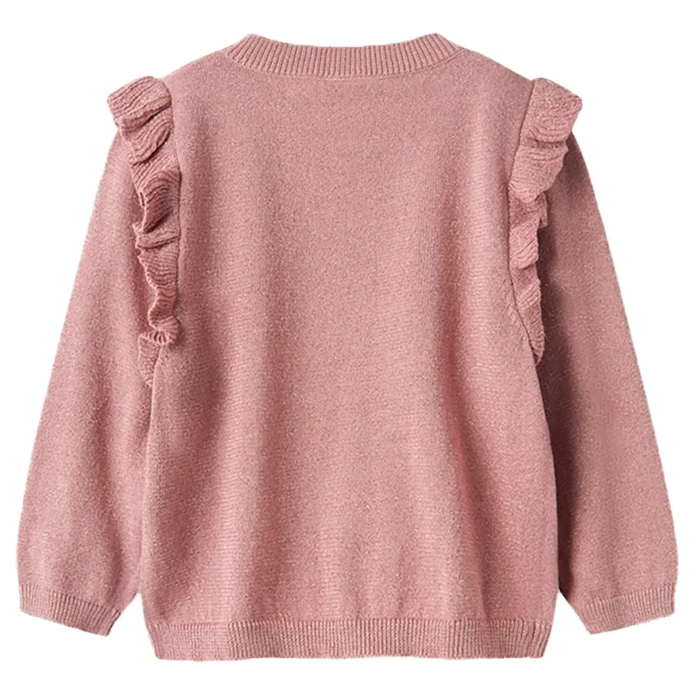 Детский кардиган для девочек с блеском Abinne Mini Name it, Pink — фото 2