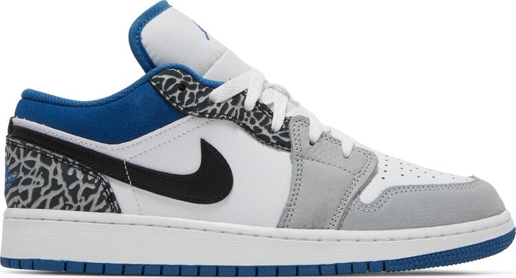 

Кроссовки Air Jordan 1 Low SE GS True Blue, синий, Синий;серый, Кроссовки Air Jordan 1 Low SE GS True Blue, синий