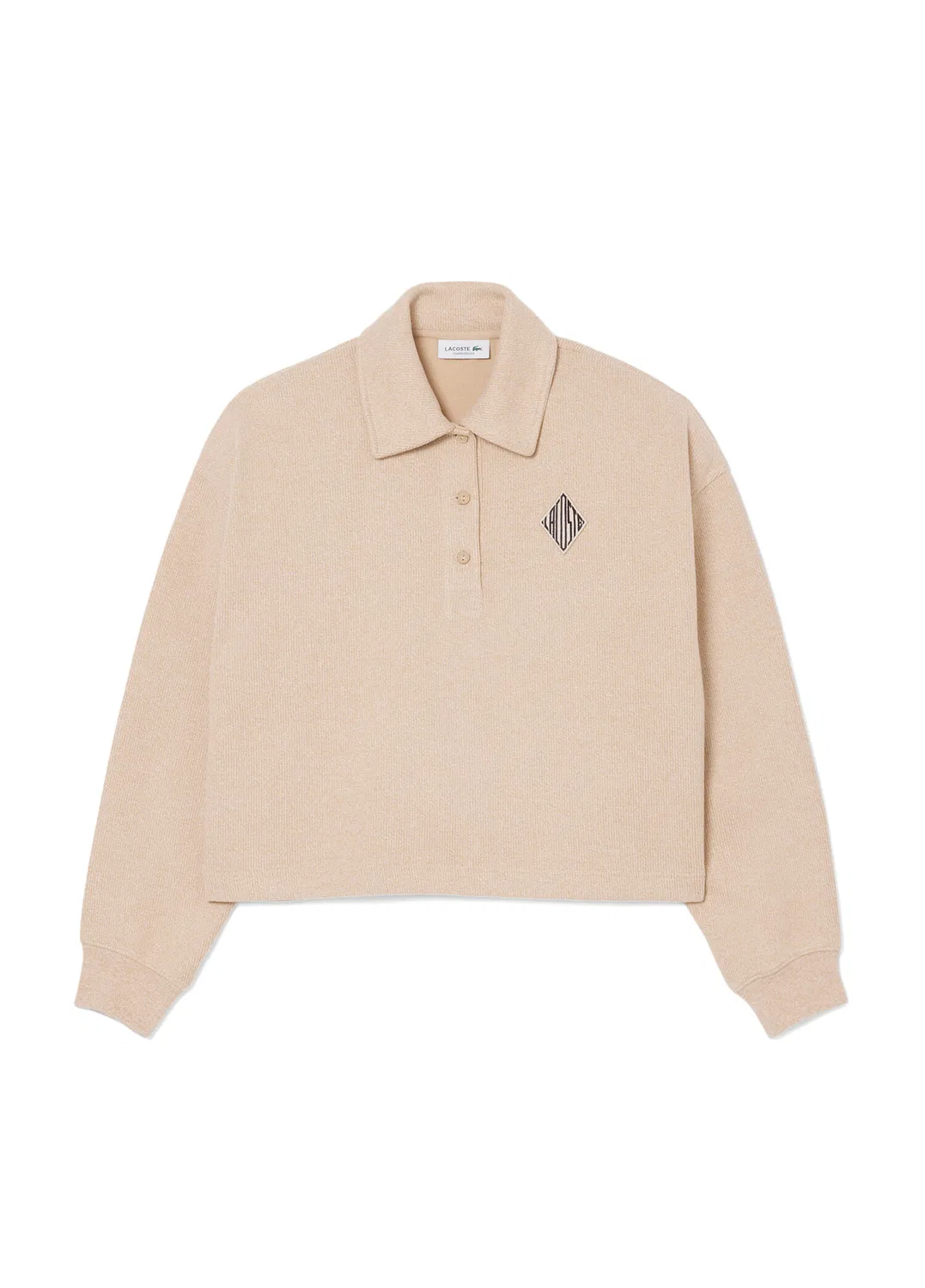 Свитшот Lacoste Oversize Fit Polo, Бежевый