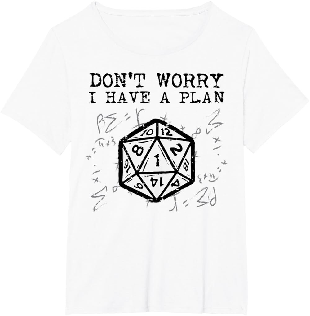 

Женская футболка RPG Gamer Dont Worry I Have Plan, белый