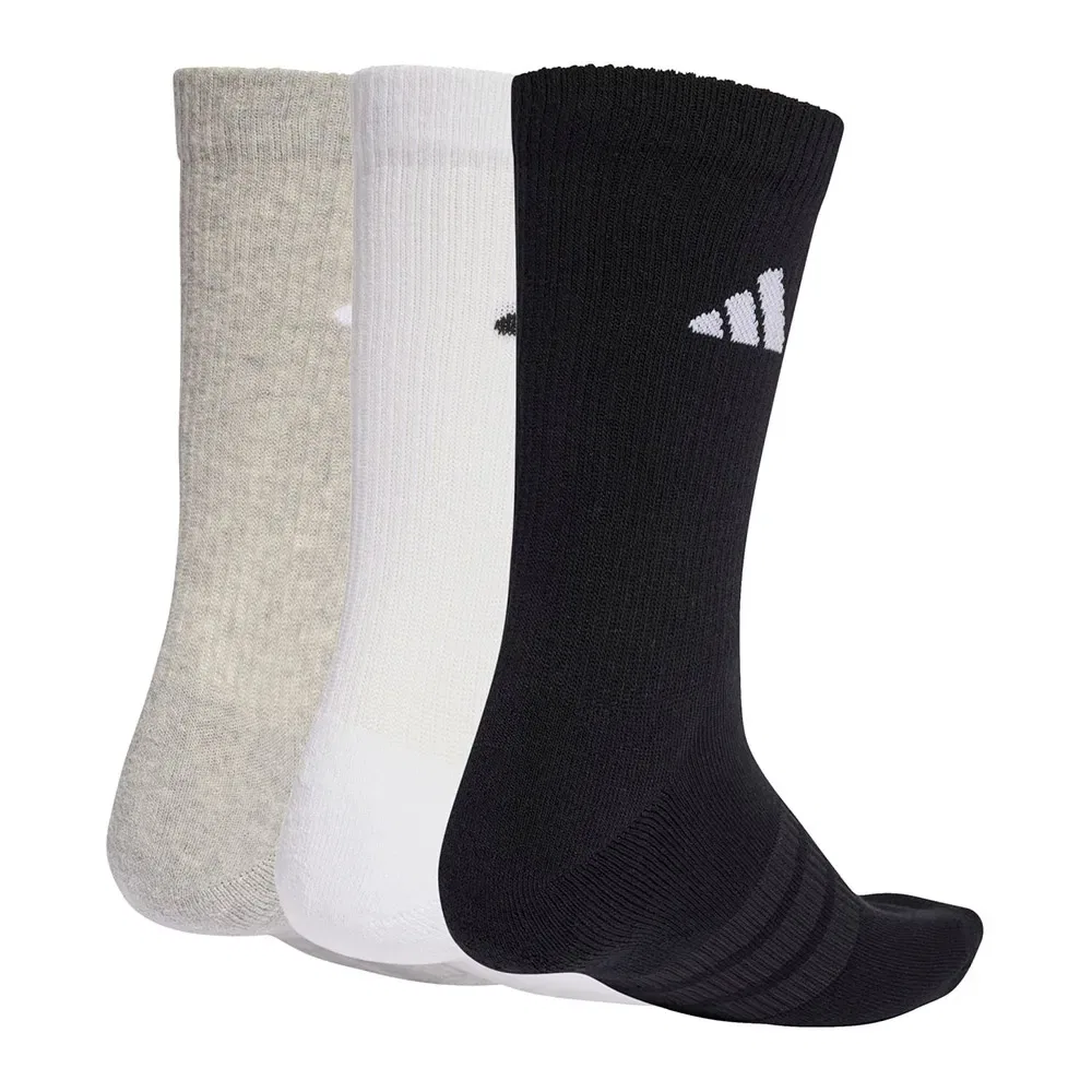 Носки спортивные с амортизацией Adidas, комплект 3 шт, мультиколор