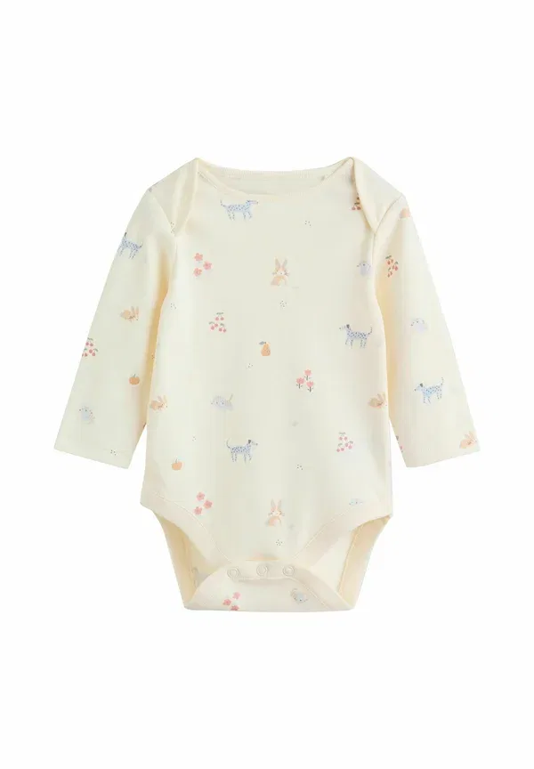 Боди с принтом Regular fit - 5 pack long sleeve Next, Multi Pastel Character, мультиколор — фото 4