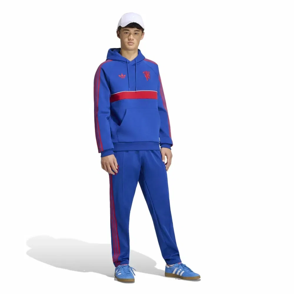 Мужской худи с принтом Manchester United Originals Adidas, Blue — фото 4