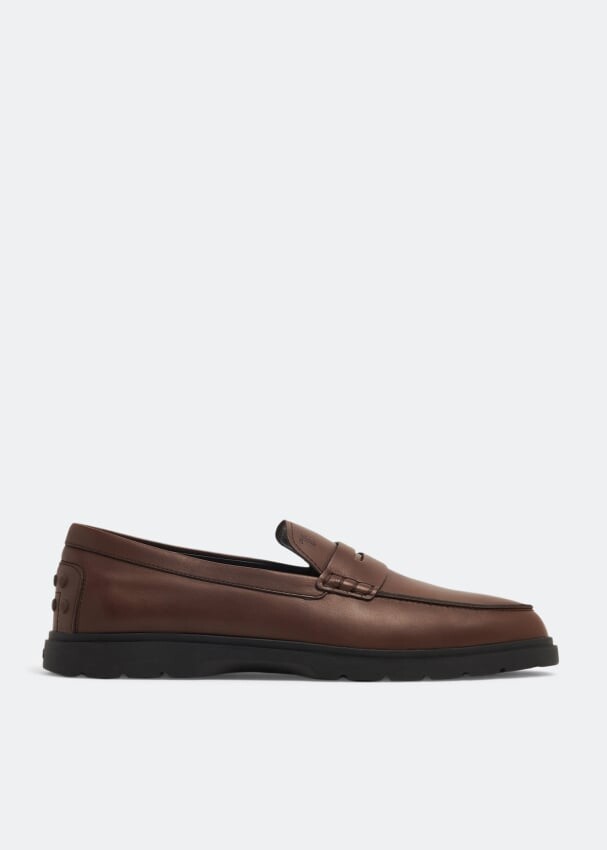 

Лоферы TOD'S Penny leather loafers, коричневый