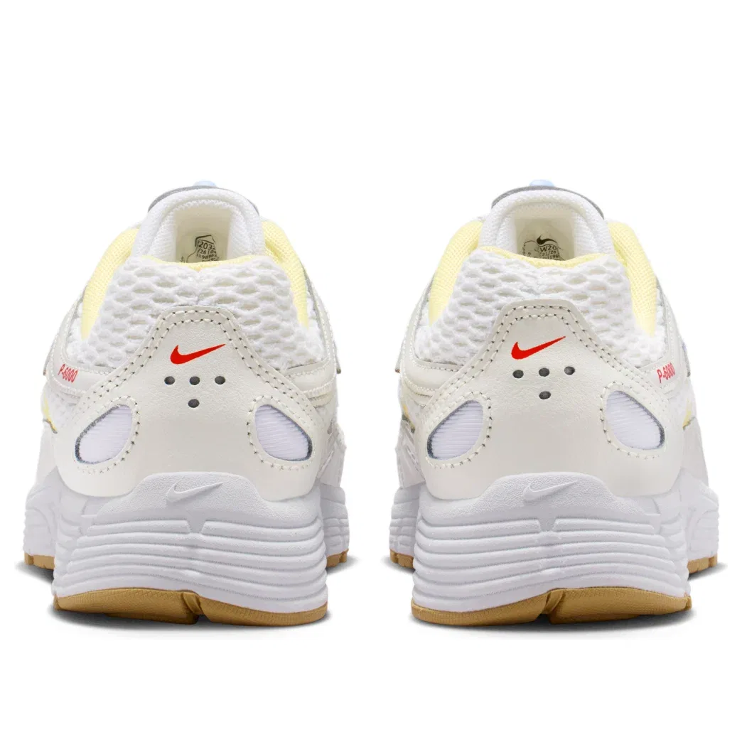 Детские кроссовки Nike P-6000 Utility White Aluminum Linen Yellow, белый — фото 4
