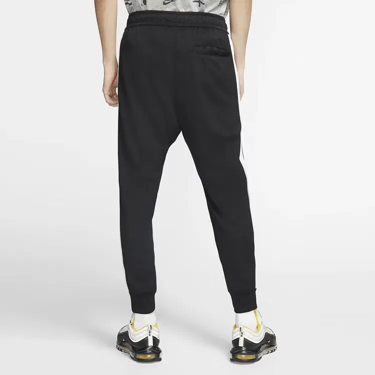 Штаны спортивные трикотажные с завязками Nike, черный — фото 3