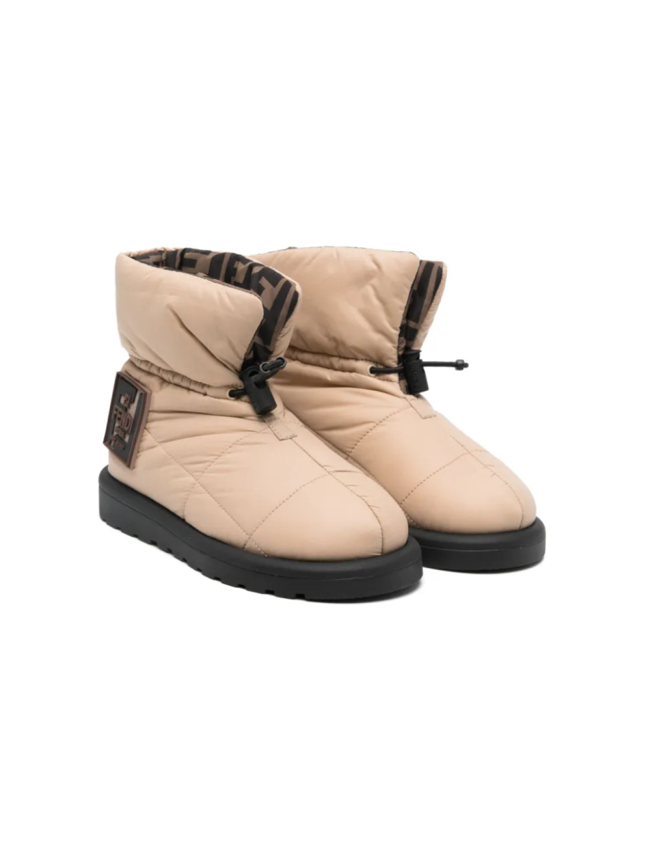 

Дутые ботинки Fendi Kids, коричневый