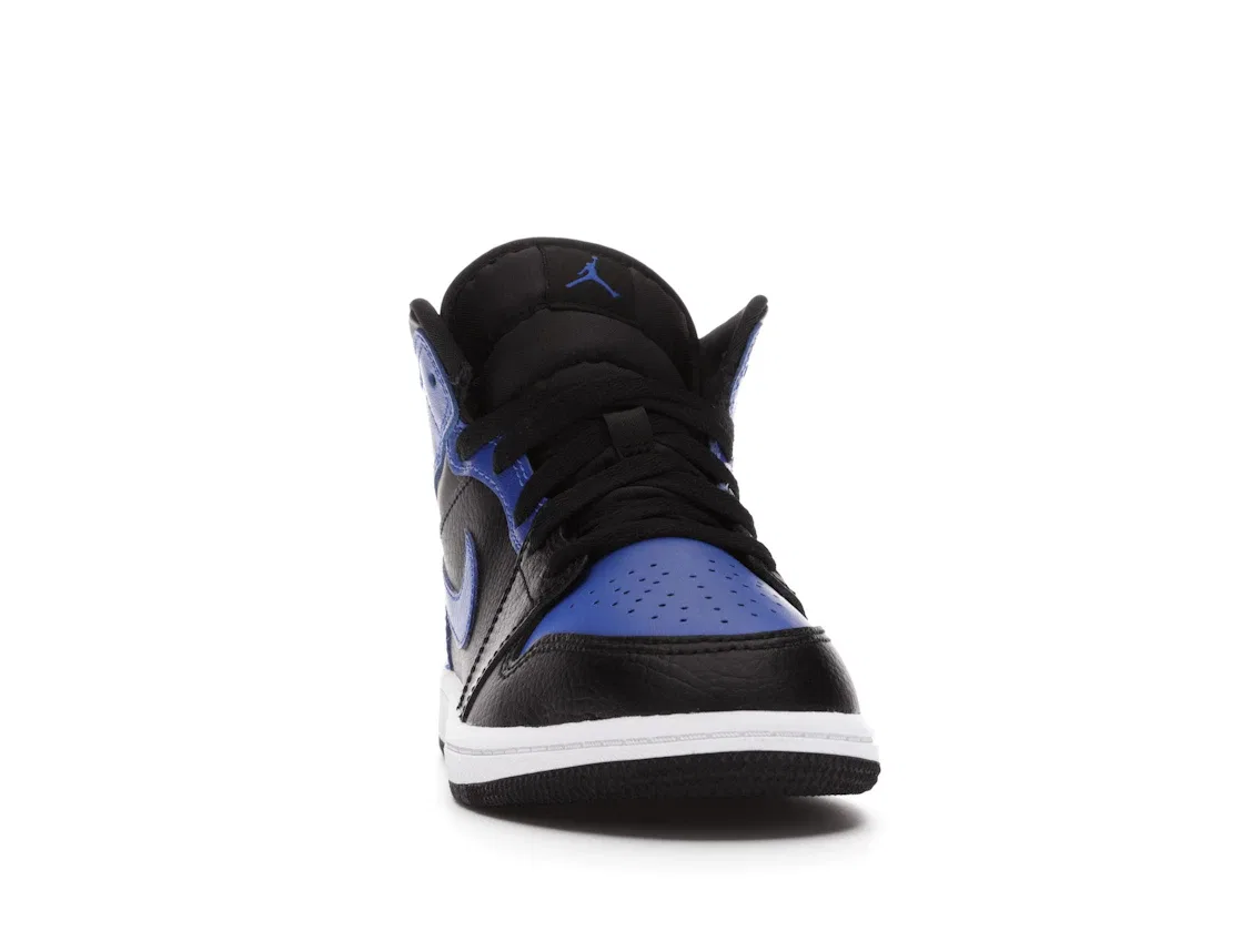 Детские кроссовки с кроем мид-топ Jordan 1 Mid Jordan, Black/Hyper Royal-White — фото 2
