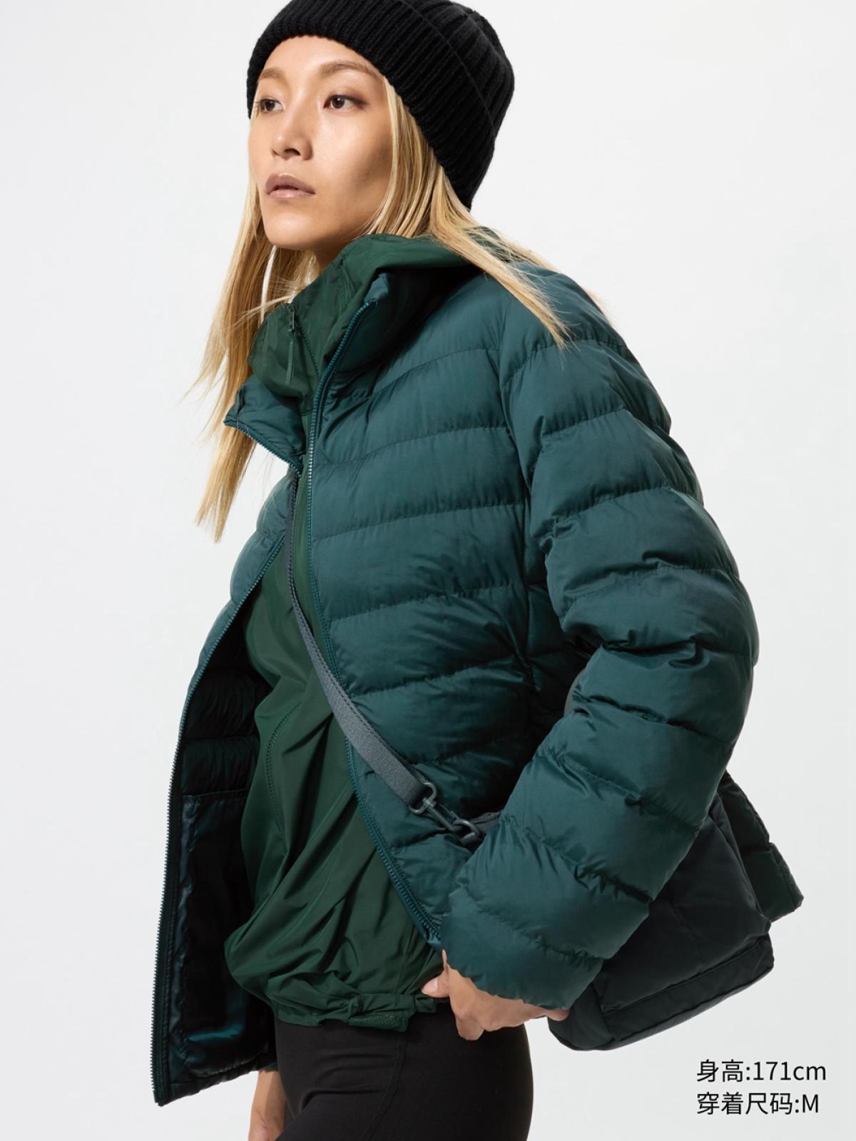 Куртка Uniqlo PuffTech, 59 темно-зеленый — фото 2