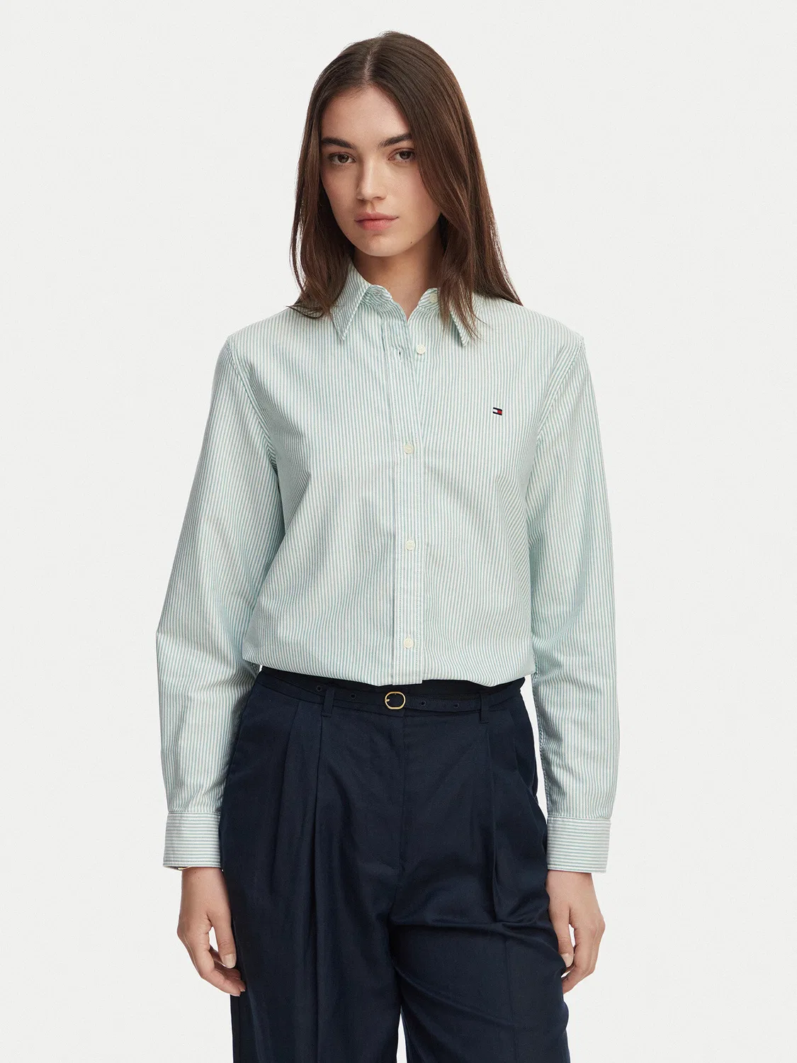 Женская рубашка свободного кроя Tommy Hilfiger, светло-зеленый