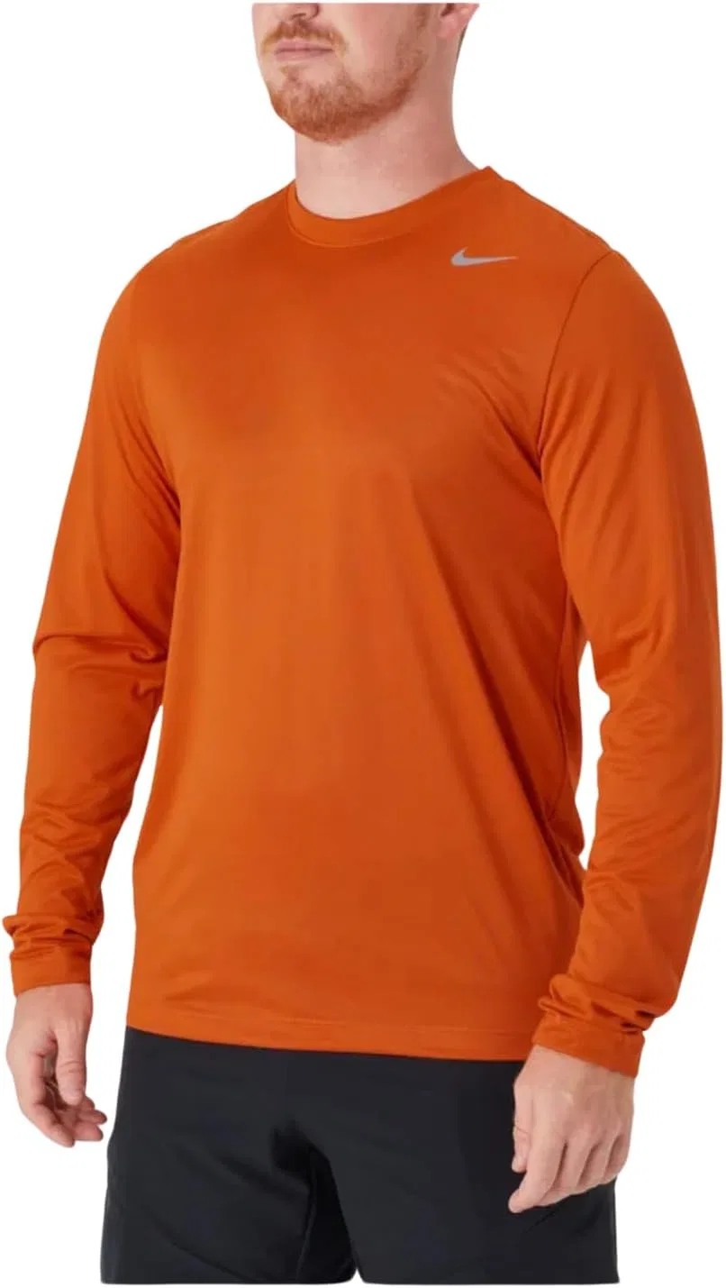 Футболка с длинным рукавом Nike Dri-FIT, University Orange