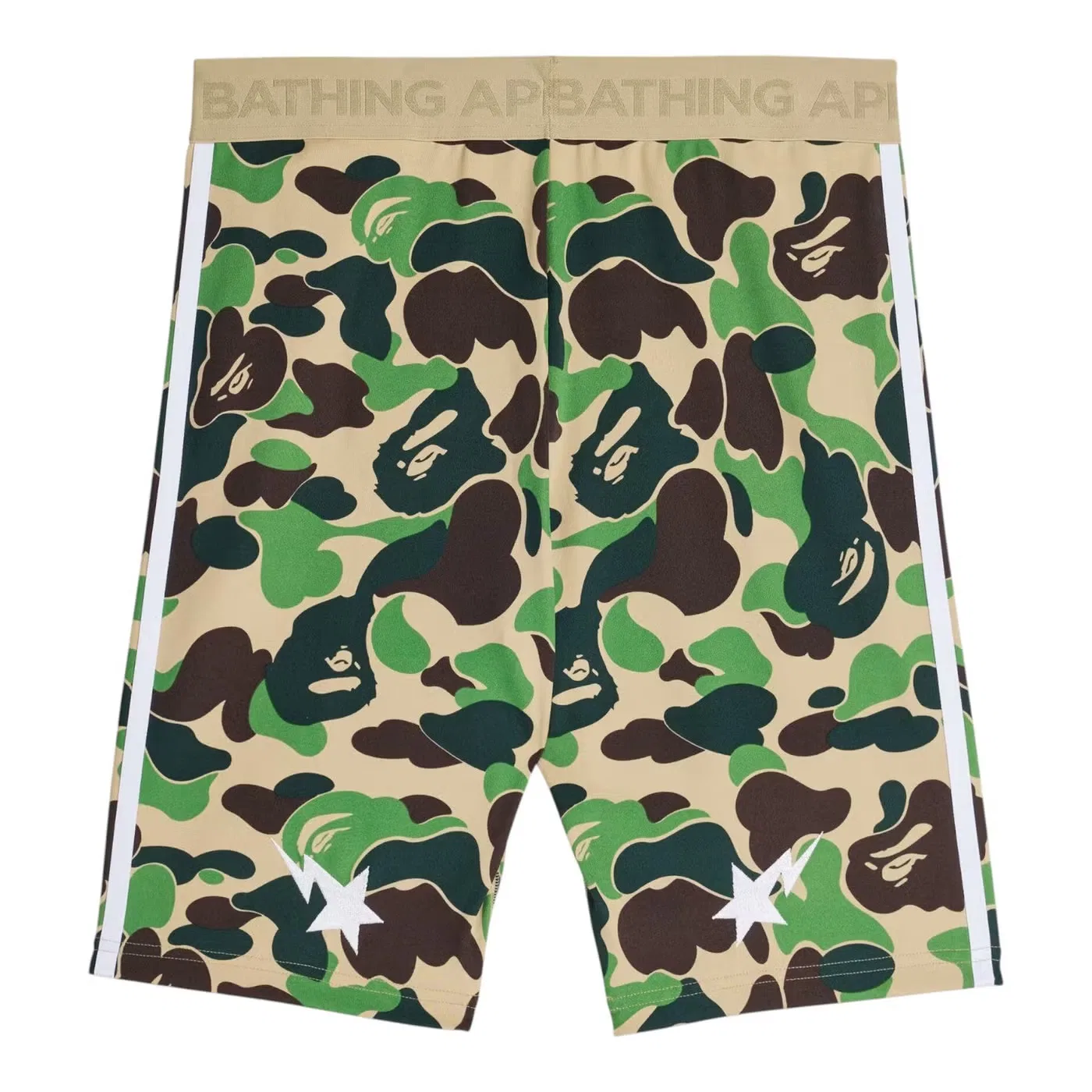 Леггинсы с принтом X BAPE FB Adidas, зеленый — фото 2