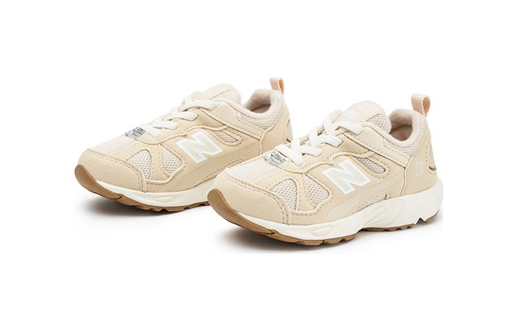 NB 878 Амортизирующие Износостойкие Низкие Ботиночки для Малышей Бежевый Белый Коричневый Новорожденные и Малыши New Balance, Цвет слоновой кости — фото 3