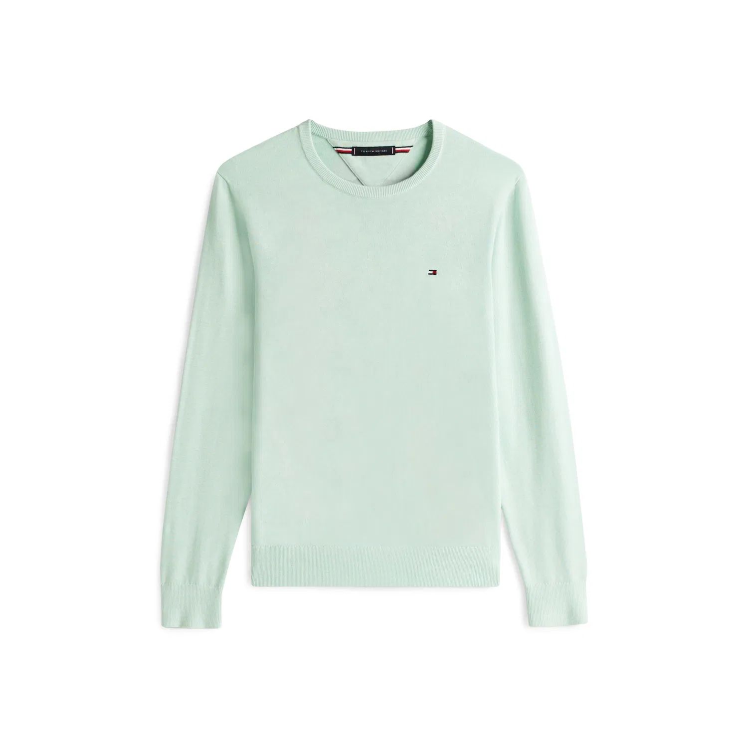 Мужской джемпер с круглым вырезом Essential Cotton Tommy Hilfiger, Green — фото 4
