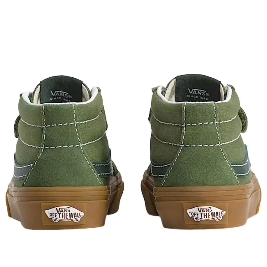 Детские кроссовки с высоким верхом Sk8-Mid V Vans, зеленый — фото 4